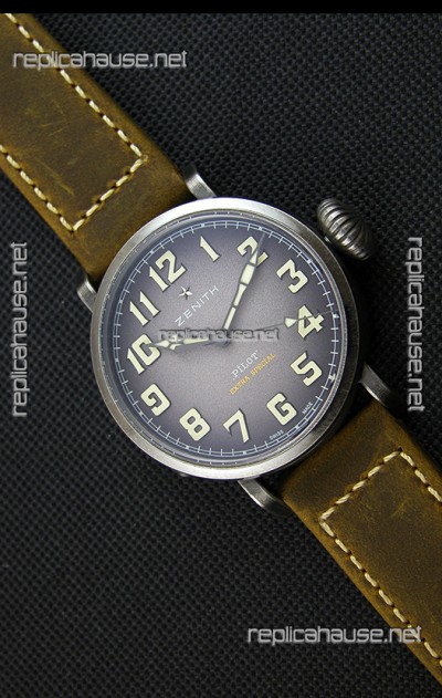 Zenith Pilot Type 20 Extra Special Grey Dial Swiss Replica Watch 40MM