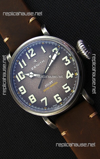 Zenith Pilot Type 20 Extra Special Grey Dial 1:1 Ultimate Mirror Replica Watch 45MM