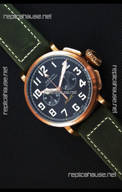 Zenith Pilot Type 20 Chronograph - Extra Special 45MM Swiss Replica Watch 