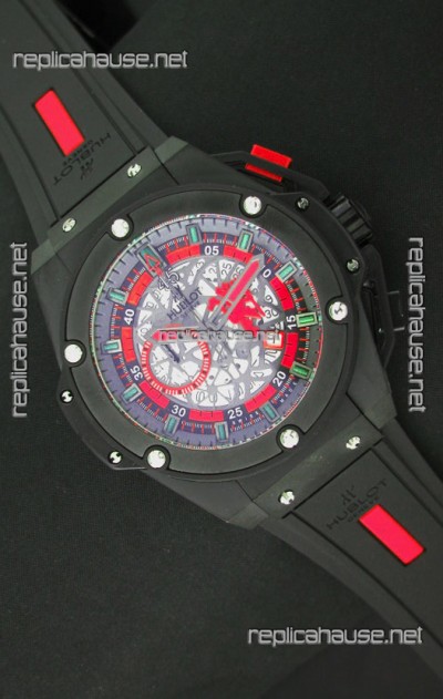 Hublot Big Bang King Power Manchester United Japanese Replica PVD Watch