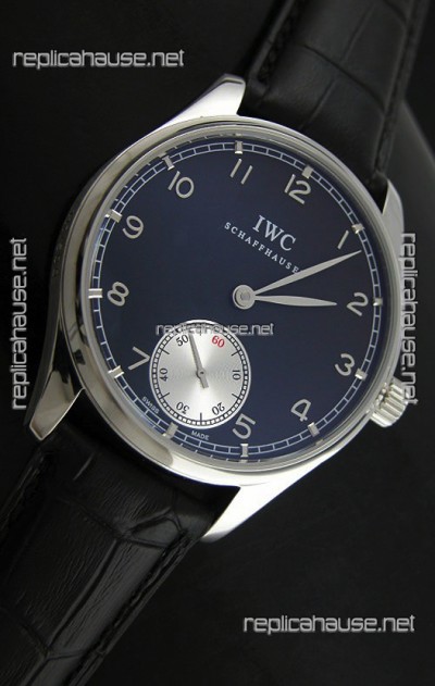 IWC Schaffhausen Japanese Replica Watch in Black Dial