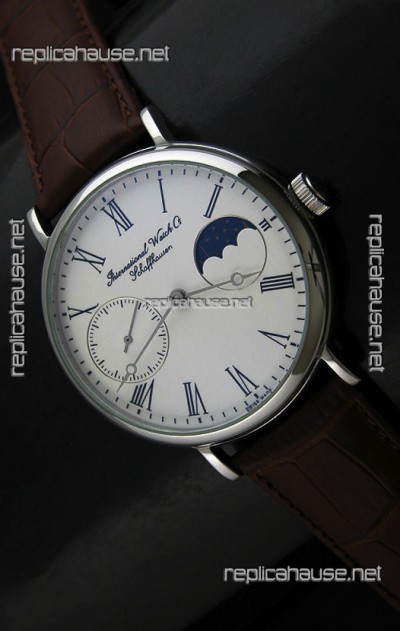 IWC Vintage Portifino MoonPhase Japanese Replica Watch in White