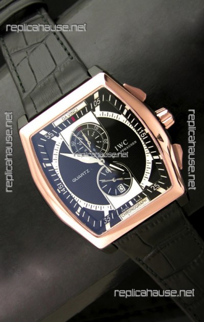 IWC Schaffhausen Japanese Replica Watch in Black