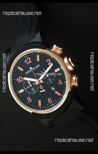 Montblanc Timewalker Chrono Watch in Rose Gold Casing