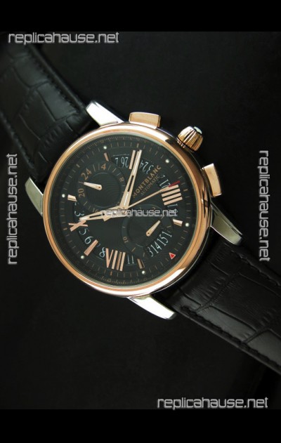 Mont Blanc Automatic Chronograph Japanese Replica Watch Black Dial