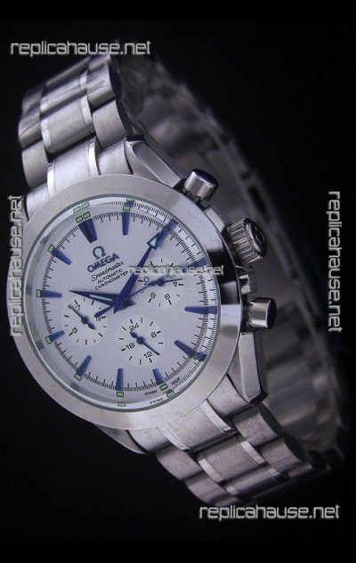 Omega Speedmaster Automatic Chronometer Watch in White Dial