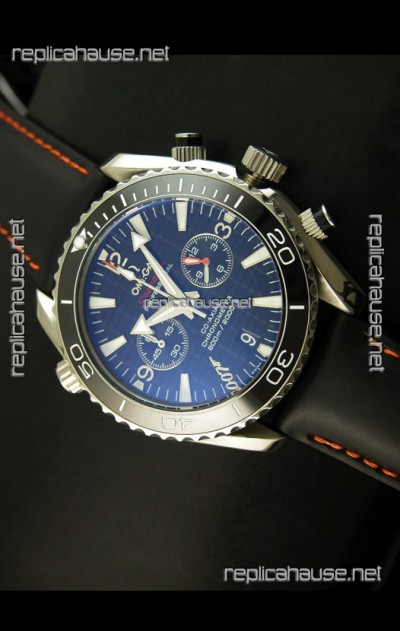 Omega Seamaster The Planet Ocean Japanese Replica Watch in Black