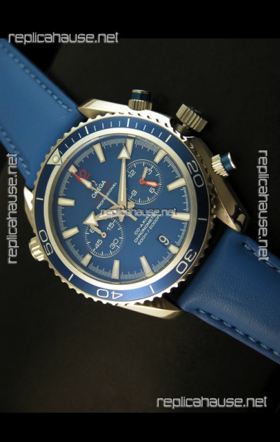 Omega Seamaster The Planet Ocean Japanese Replica Watch in Blue