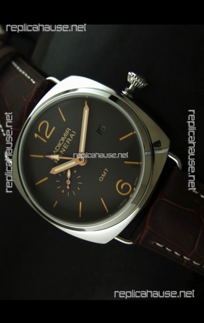 Panerai Radiomir GMT Japanese Replica Watch in Off Black Dial