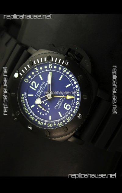 Panerai Luminor Submersible PAM193 Japanese Replica Watch Blue Dial