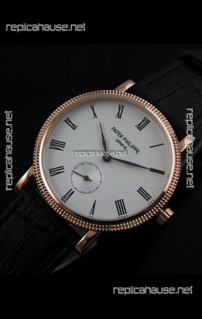 Patek Philippe Calatrava Japanese Mens Watch in Rose Gold