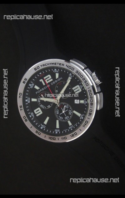 Porsche Design Flat Six P'6320 Japanese Watch in Black