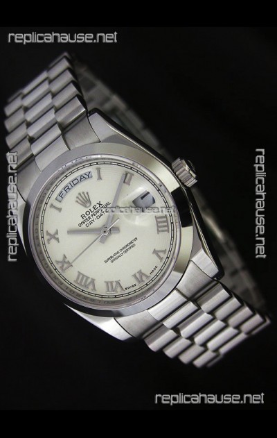 Rolex Day Date Swiss Replica Steel Watch