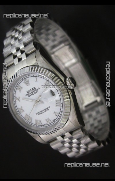 Rolex Datejust Oyster Perpetual Swiss Replica Watch in Roman Hour Markers