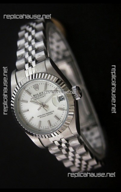 Rolex Datejust Oyster Perpetual Superlative ChronoMeter Japanese Watch in White Dial