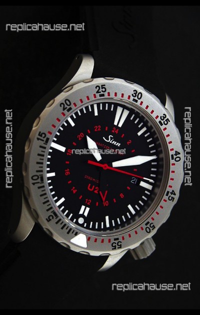 Sinn U2 EZM 5 Diver Swiss Watch in Titanium Casing