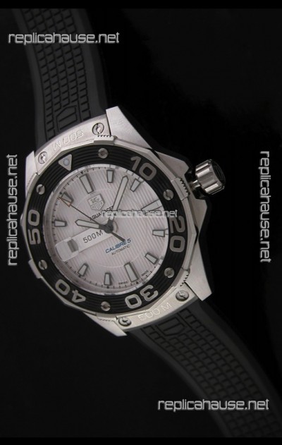 Tag Heuer Grand Carrera Caliber 5 Swiss Watch in White Dial