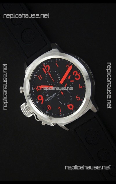 U-Boat Flightdeck Watch in Black Dial