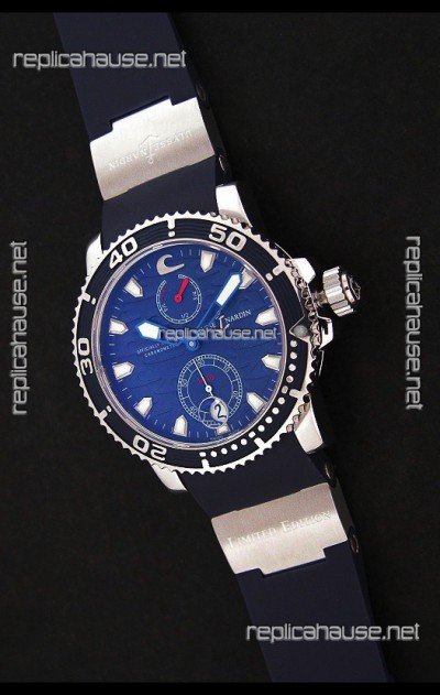 Ulysse Nardin Maxi Marine Diver Swiss Watch in Black Dial