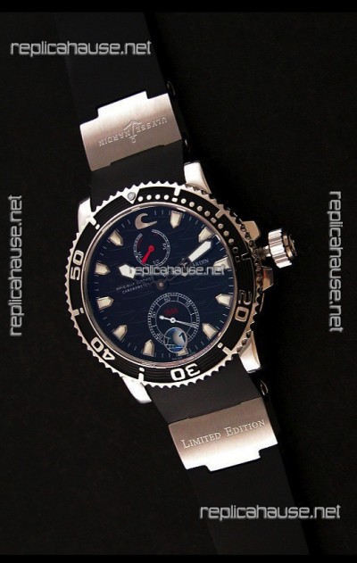 Ulysse Nardin Maxi Marine Diver Swiss Watch in Black Dial