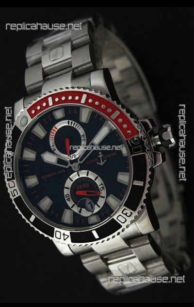 Ulysse Nardin Maxi Marine Diver Swiss Watch in Black Dial