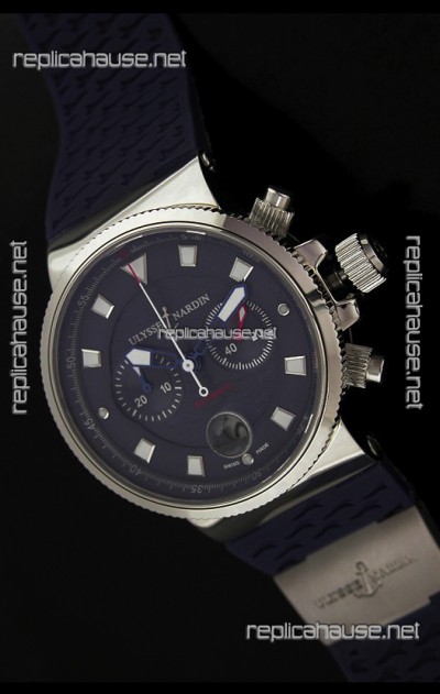 Ulysse Nardin Marine Blue Seal Chronograph Swiss Watch