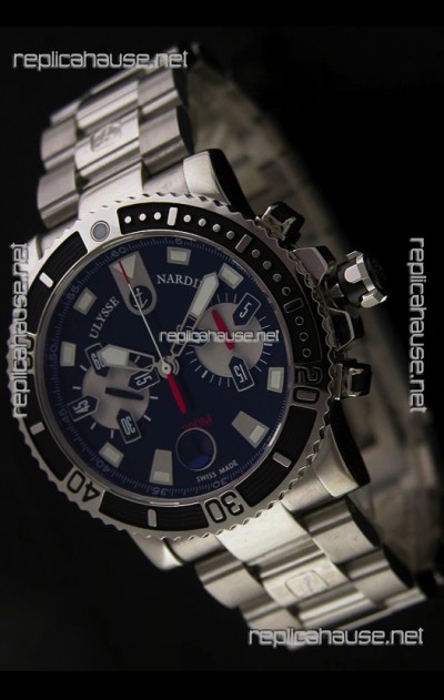 Ulysse Nardin Maxi Marine Swiss Watch in Black Dial