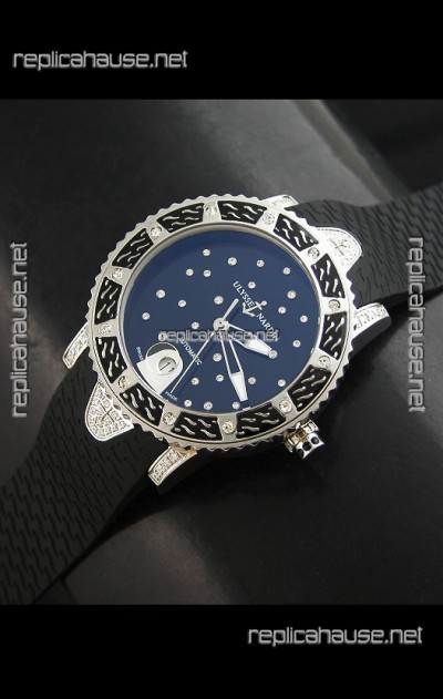 Ulysse Nardin Lady Diver Swiss Automatic Watch in Black Dial
