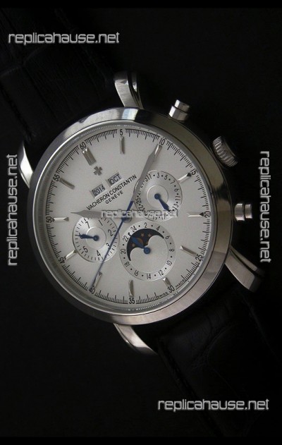 Vacheron Constantin Perpetual Calendar Japanese Watch in Silver Dial