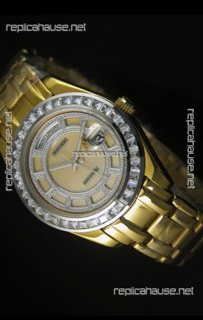 Rolex Day Date Swiss Watch in Rose Gold Case