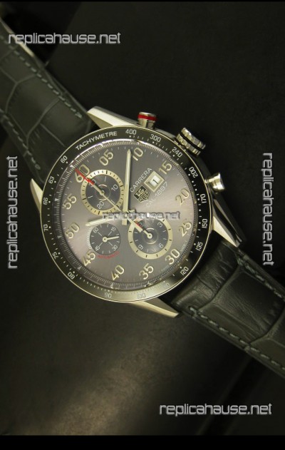 Tag Heuer Carrera Calibre 1887 Grey Dial Watch - 1:1 Mirror Replica 