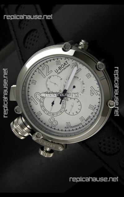 U-Boat Flightdeck Rattrapante Japanese Automatic Watch in Steel Casing