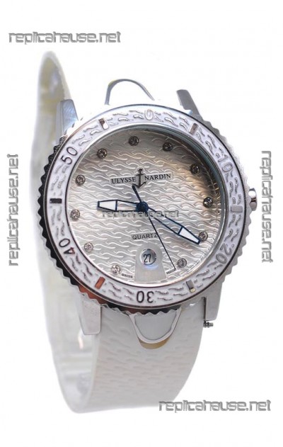 Ulysse Nardin Lady Diver Starry Night Replica Silver Watch