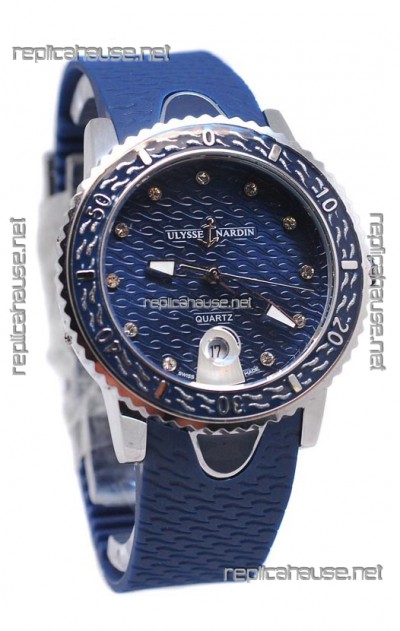 Ulysse Nardin Lady Diver Starry Night Replica Watch in Dark Blue Dial