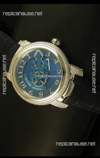 Ulysse Nardin Dual Escapement Japanese Watch in Blue & Black Dial