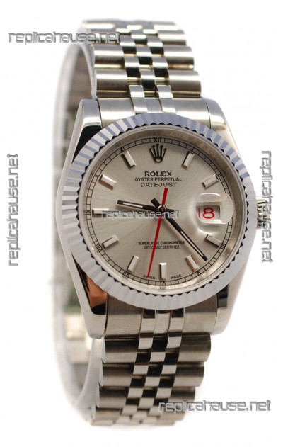 Rolex Datejust Japanese Watch in Grey Dial