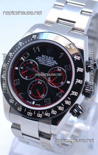 Rolex Project X Daytona Limited Edition Series II Cosmograph MonoBloc Cerachrom Swiss Watch in Black Dial
