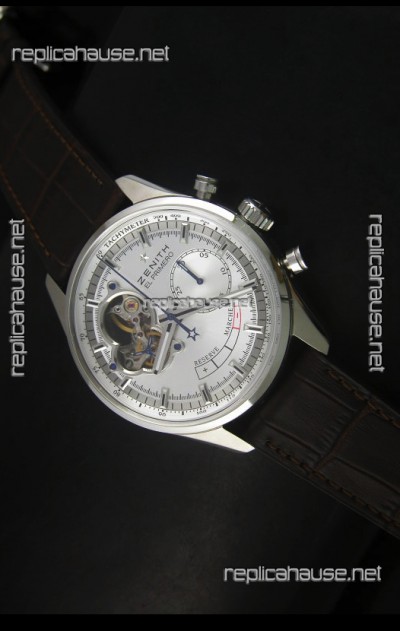 Zenith El Primero Chronomaster Handwind Power Reserve 42MM Replica Watch Silver Dial