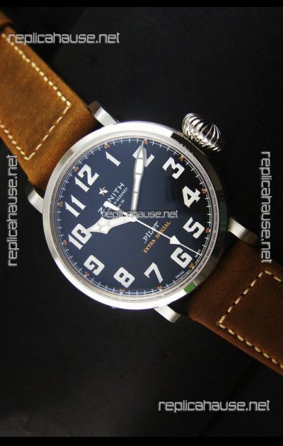 Zenith Pilot Type 20 Extra Special Swiss Replica Watch in Stainless Steel